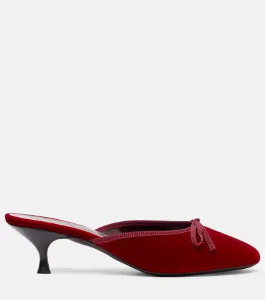 Herbert Levine 24/7 velvet mules | Thumbnail 3