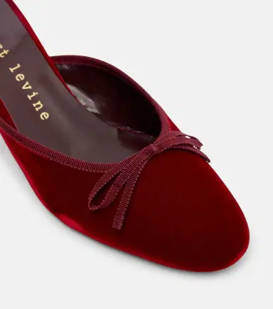 Herbert Levine 24/7 velvet mules | Thumbnail 4