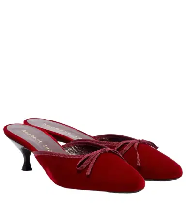 Herbert Levine 24/7 velvet mules | Thumbnail 1