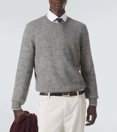 Brunello Cucinelli Alpaca, cashmere, and wool-blend sweater | Thumbnail 5 Brunello Cucinelli Alpaca, cashmere, and wool-blend sweater | Thumbnail 5