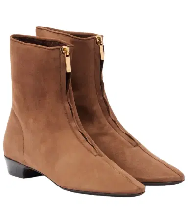 Herbert Levine Easy Does It shearling-trimmed suede ankle boots | Thumbnail 1 Herbert Levine Easy Does It shearling-trimmed suede ankle boots | Thumbnail 1