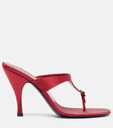 Herbert Levine Kiss And Tell embellished satin thong sandals | Thumbnail 2 Herbert Levine Kiss And Tell embellished satin thong sandals | Thumbnail 2