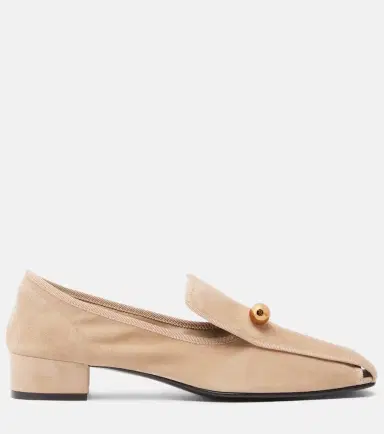 Herbert Levine Showtime suede loafer pumps | Thumbnail 4 Herbert Levine Showtime suede loafer pumps | Thumbnail 4