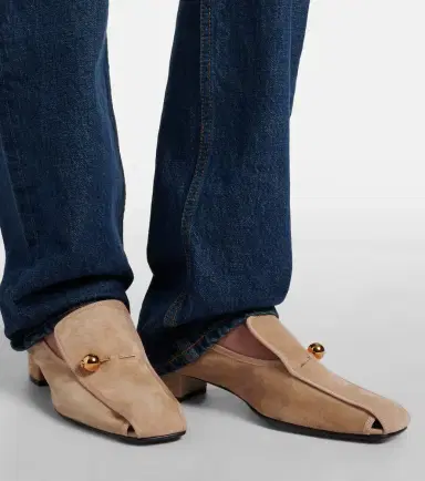 Herbert Levine Showtime suede loafer pumps | Thumbnail 5 Herbert Levine Showtime suede loafer pumps | Thumbnail 5