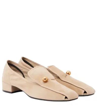 Herbert Levine Showtime suede loafer pumps | Thumbnail 1 Herbert Levine Showtime suede loafer pumps | Thumbnail 1