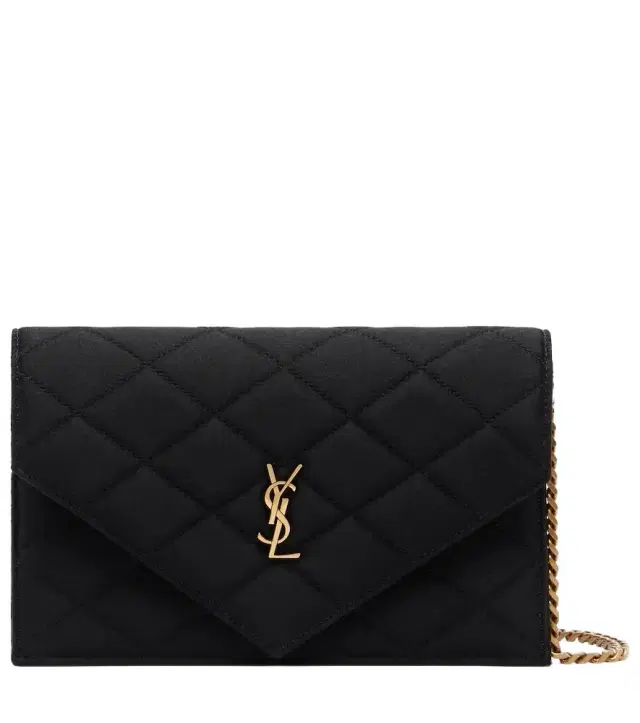 Saint Laurent Paris Mini quilted satin shoulder bag