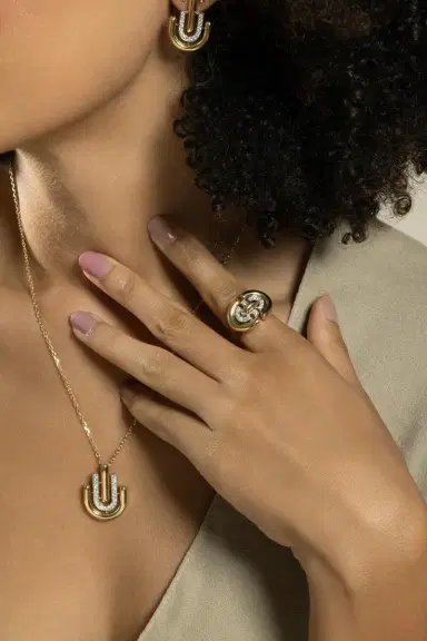DAVID WEBB Diamond Unity Ring | Thumbnail 2
