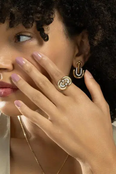 DAVID WEBB Diamond Unity Ring | Thumbnail 3