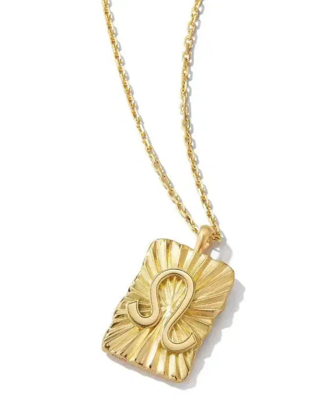 DAVID WEBB Leo Zodiac Pendant Necklace