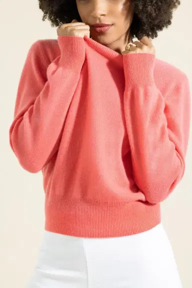 MISH The Cashmere Pullover - Coral | Thumbnail 2