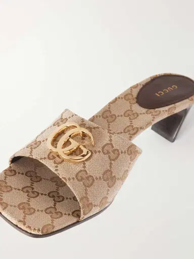 Gucci Double G-embellished Gg Supreme-jacquard Canvas Mules | Thumbnail 5 Gucci Double G-embellished Gg Supreme-jacquard Canvas Mules | Thumbnail 5