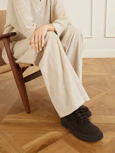 Brunello Cucinelli Bead-embellished Shearling-lined Suede Ankle Boots | Thumbnail 2