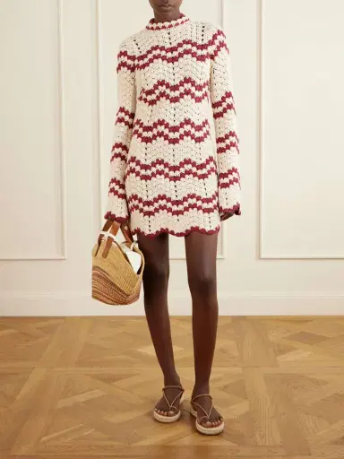MUUÑ Pacha Striped Leather-trimmed Raffia Tote | Thumbnail 3 MUUÑ Pacha Striped Leather-trimmed Raffia Tote | Thumbnail 3