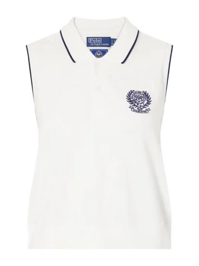 + Wimbledon Logo-embroidered Cotton-blend Jersey Polo Vest