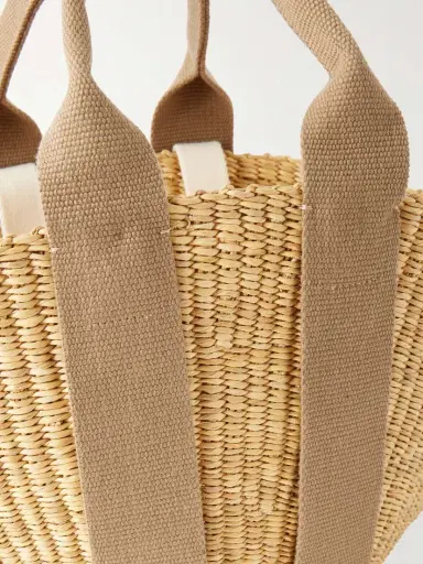 MUUÑ Sophie Mini Webbing-trimmed Woven Straw Tote | Thumbnail 5 MUUÑ Sophie Mini Webbing-trimmed Woven Straw Tote | Thumbnail 5