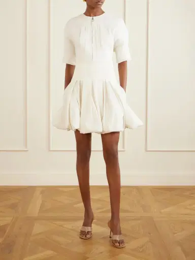 Simkhai Risel Pleated Poplin Mini Dress | Thumbnail 2 Simkhai Risel Pleated Poplin Mini Dress | Thumbnail 2