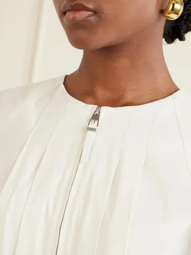 Simkhai Risel Pleated Poplin Mini Dress | Thumbnail 4 Simkhai Risel Pleated Poplin Mini Dress | Thumbnail 4