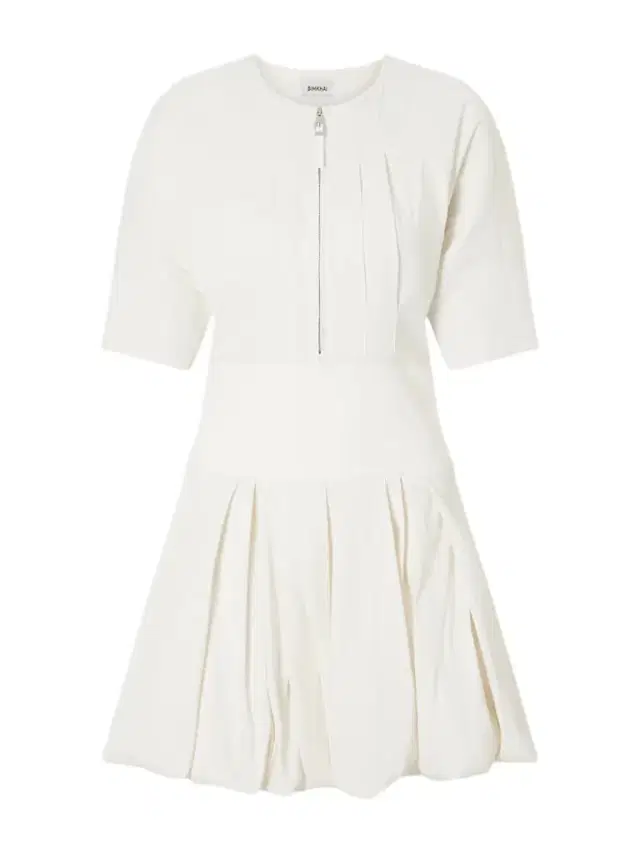 Simkhai Risel Pleated Poplin Mini Dress