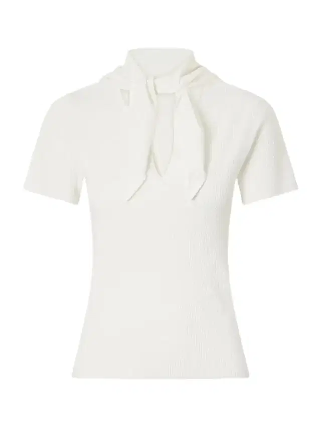 Max Mara Tie-detailed Ribbed-knit T-shirt