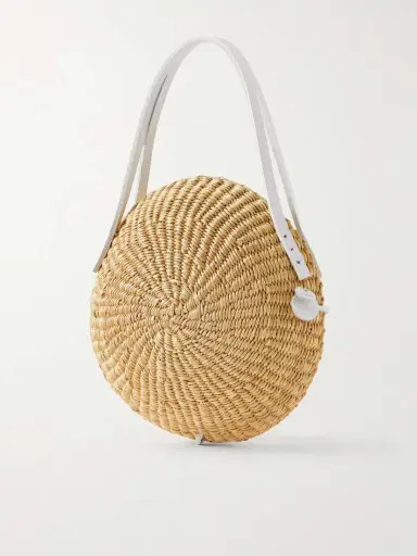 MUUÑ Talata Mini Leather-trimmed Raffia Bag | Thumbnail 4 MUUÑ Talata Mini Leather-trimmed Raffia Bag | Thumbnail 4