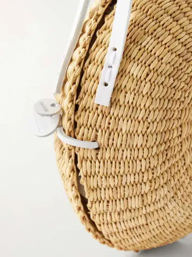 MUUÑ Talata Mini Leather-trimmed Raffia Bag | Thumbnail 5 MUUÑ Talata Mini Leather-trimmed Raffia Bag | Thumbnail 5