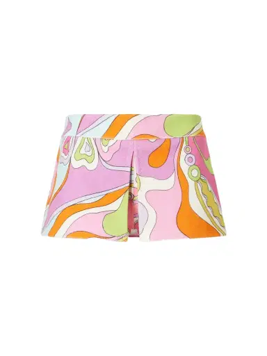PUCCI Printed Cotton-terry Shorts | Thumbnail 1 PUCCI Printed Cotton-terry Shorts | Thumbnail 1