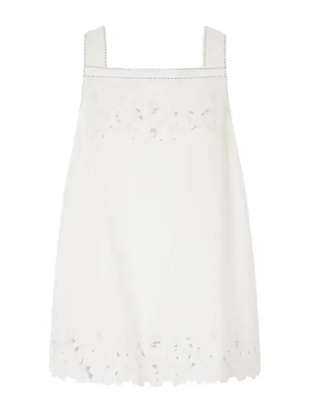 Galatea Broderie Anglaise-trimmed Linen Mini Dress
