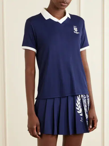 Polo Ralph Lauren + Wimbledon Logo-embroidered Knit Polo Shirt | Thumbnail 3