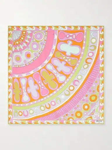 PUCCI Printed Silk-twill Scarf | Thumbnail 3