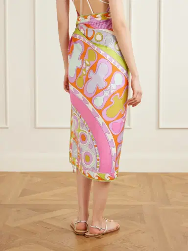 PUCCI Printed Silk-twill Scarf | Thumbnail 4