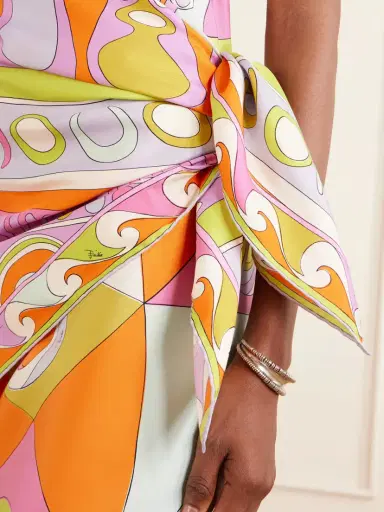 PUCCI Printed Silk-twill Scarf | Thumbnail 6