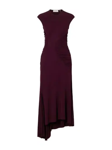 Victoria Beckham Gathered Jersey Midi Dress | Thumbnail 1