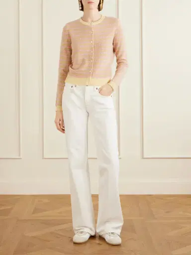 Guest In Residence Jane Striped Cashmere Cardigan | Thumbnail 2 Guest In Residence Jane Striped Cashmere Cardigan | Thumbnail 2