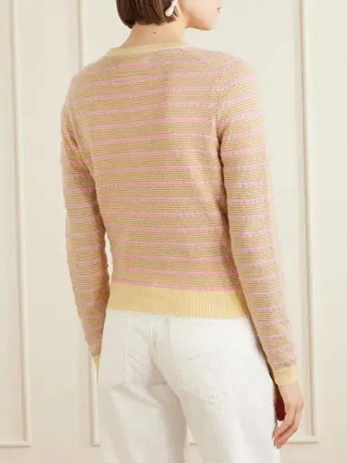 Guest In Residence Jane Striped Cashmere Cardigan | Thumbnail 4 Guest In Residence Jane Striped Cashmere Cardigan | Thumbnail 4