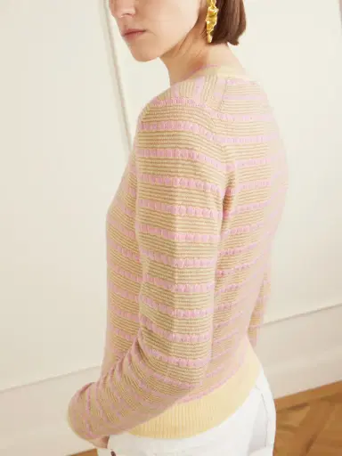 Guest In Residence Jane Striped Cashmere Cardigan | Thumbnail 5 Guest In Residence Jane Striped Cashmere Cardigan | Thumbnail 5