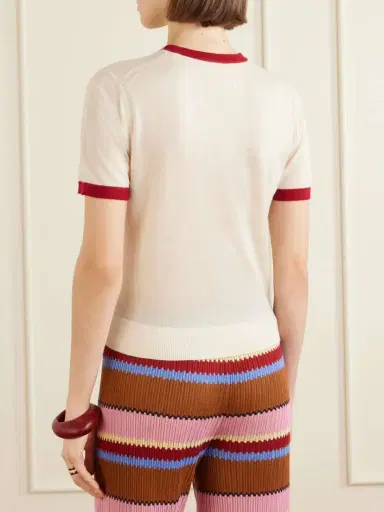 Guest In Residence Airy Ringer Cashmere T-shirt | Thumbnail 4