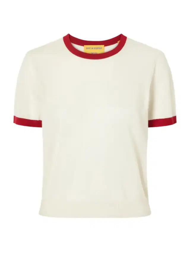 Airy Ringer Cashmere T-shirt