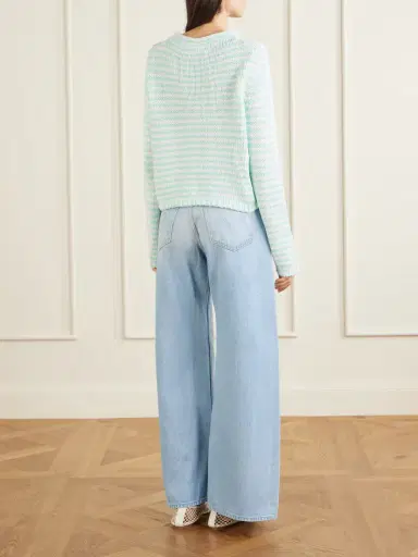 La Ligne Mini Marina Cropped Striped Cotton Sweater | Thumbnail 3