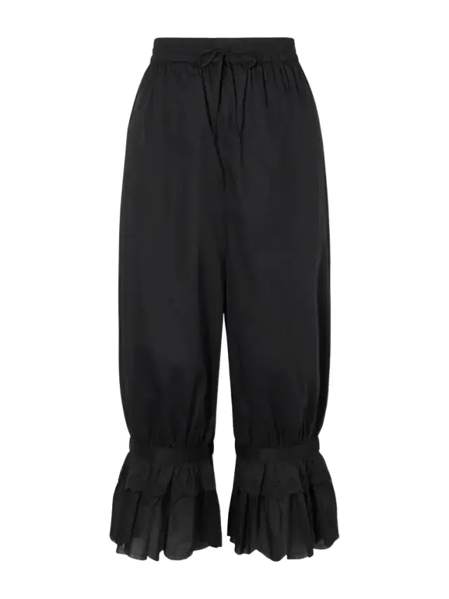 Renzo Cropped Scalloped Cotton-voile Balloon Pants