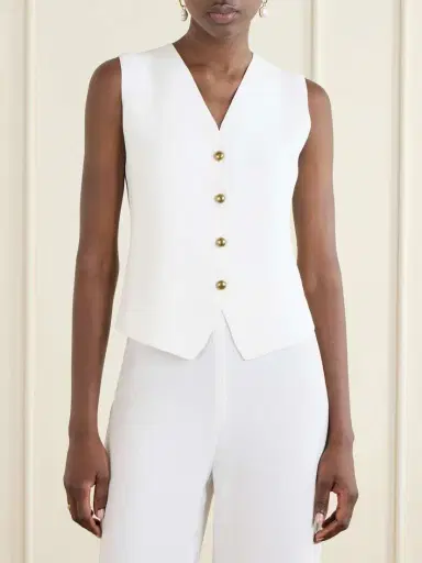 Max Mara Gola Grain De Poudre Vest | Thumbnail 3 Max Mara Gola Grain De Poudre Vest | Thumbnail 3