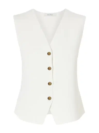 Max Mara Gola Grain De Poudre Vest | Thumbnail 1 Max Mara Gola Grain De Poudre Vest | Thumbnail 1