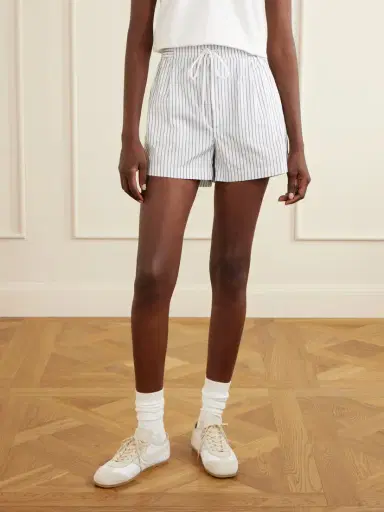Polo Ralph Lauren + Wimbledon Logo-embroidered Striped Cotton Shorts | Thumbnail 3 Polo Ralph Lauren + Wimbledon Logo-embroidered Striped Cotton Shorts | Thumbnail 3
