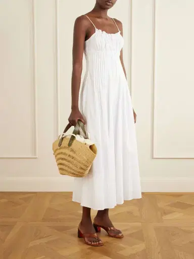 MUUÑ Chantelle Leather-trimmed Raffia Tote | Thumbnail 3 MUUÑ Chantelle Leather-trimmed Raffia Tote | Thumbnail 3
