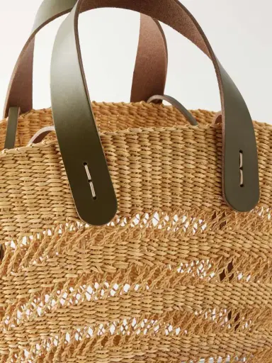 MUUÑ Chantelle Leather-trimmed Raffia Tote | Thumbnail 5 MUUÑ Chantelle Leather-trimmed Raffia Tote | Thumbnail 5