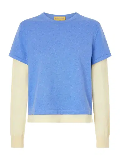 Guest In Residence Layer Cotton, Cashmere And Silk Blend T-shirt | Thumbnail 1