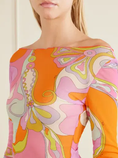 PUCCI Printed Tulle Blouse | Thumbnail 4