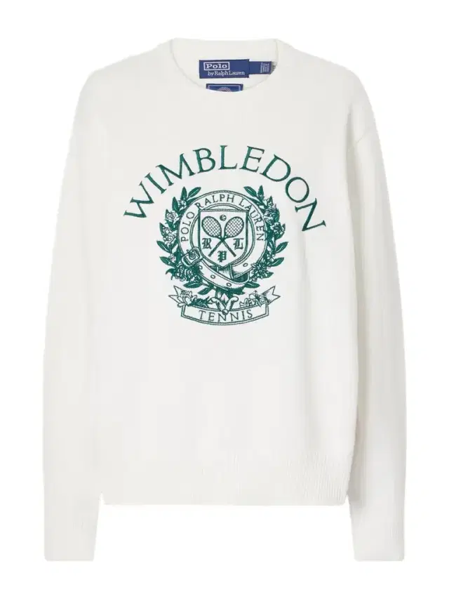 + Wimbledon Logo-embroidered Cotton Sweater