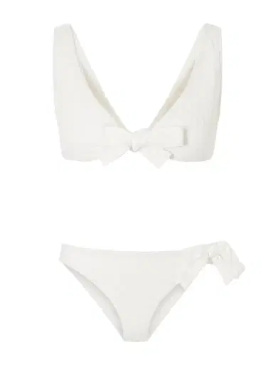 Lisa Marie Fernandez Bow Floral-jacquard Bikini | Thumbnail 1 Lisa Marie Fernandez Bow Floral-jacquard Bikini | Thumbnail 1