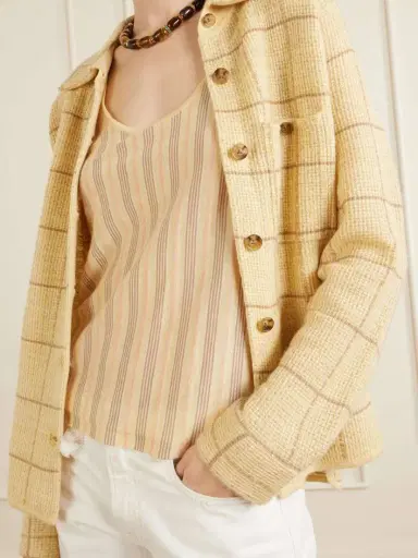 Guest In Residence Striped Cashmere Tank | Thumbnail 5