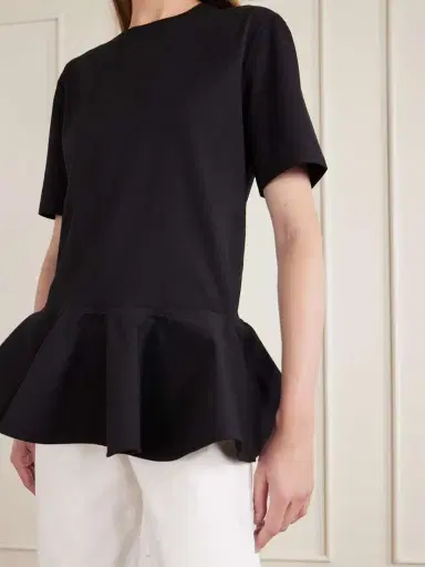 Alaïa Peplum Cotton-jersey T-shirt | Thumbnail 4 Alaïa Peplum Cotton-jersey T-shirt | Thumbnail 4